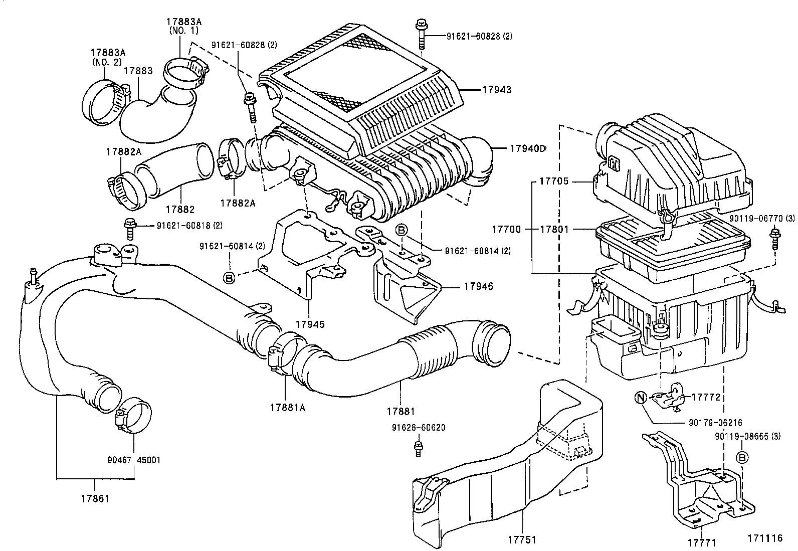 17700-1B020 CLEANER ASSY, AIR product image