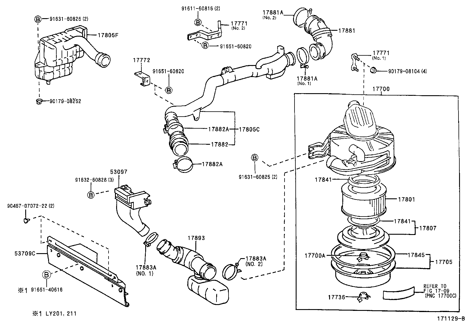 17700-73291 CLEANER ASSY, AIR product image