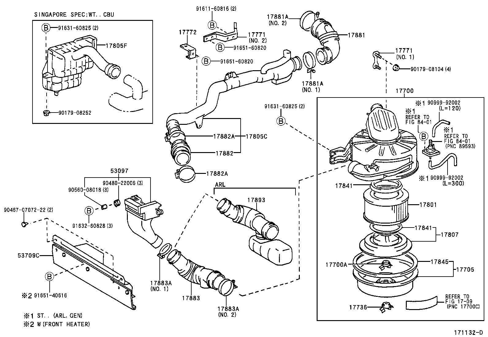17700-54751 CLEANER ASSY, AIR product image