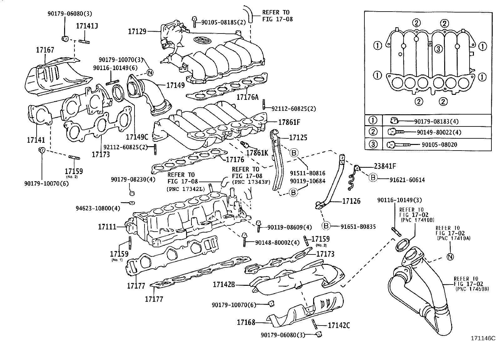 17101-75030 MANIFOLD, INTAKE product image