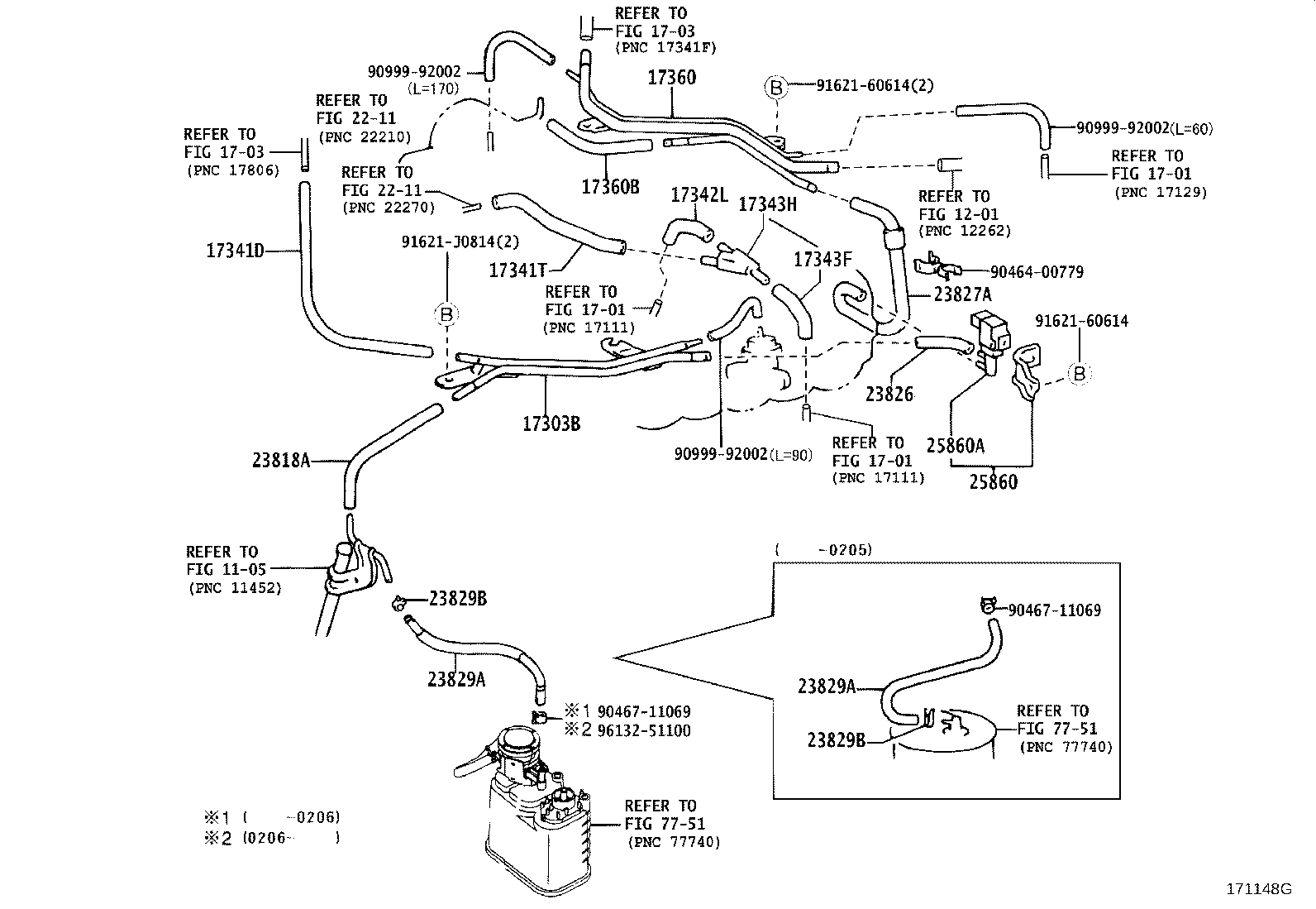90445-10084 HOSE(FOR FUEL VAPOR FEED PIPE) product image