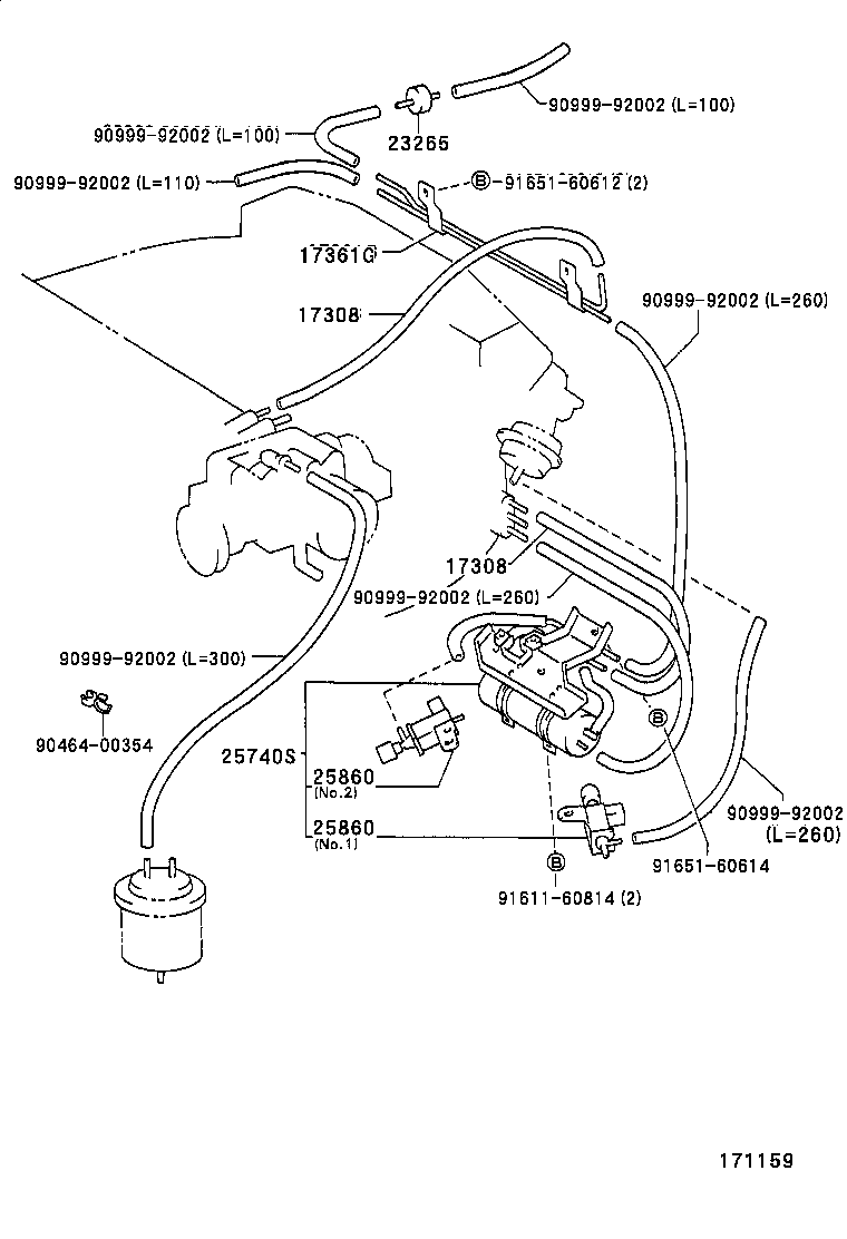 17362-88481 TUBE, AIR, NO.2 product image