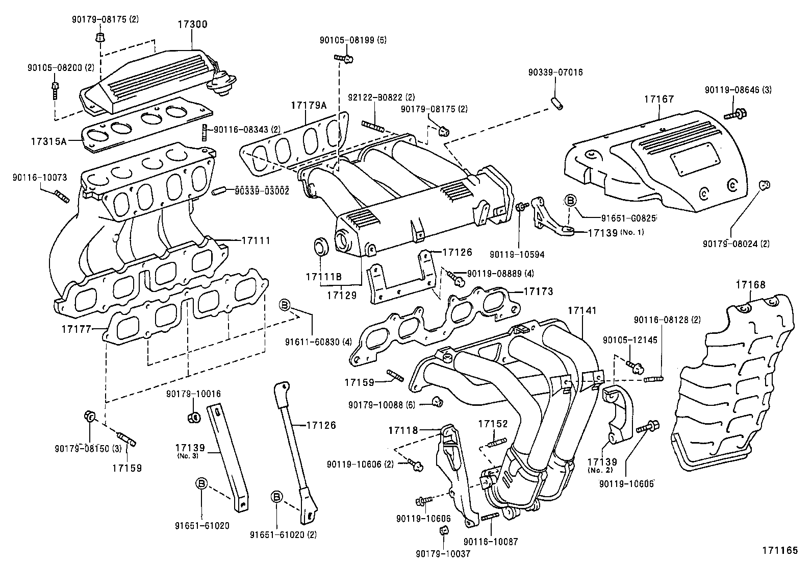 17101-88361 MANIFOLD, INTAKE product image