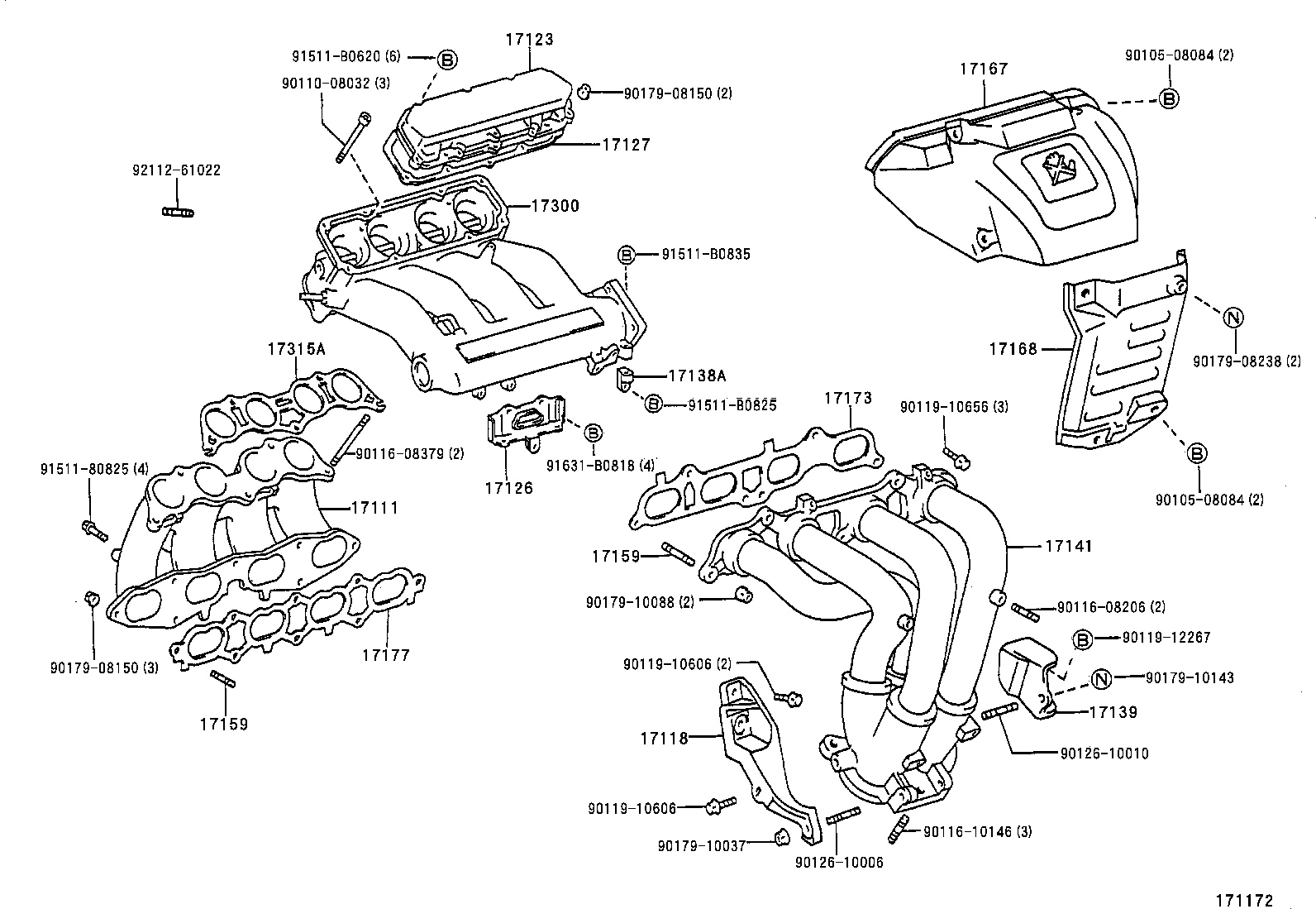 17118-88463 STAY, MANIFOLD product image