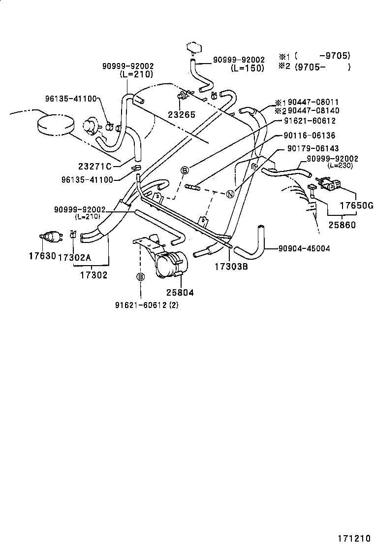 17302-16090 HOSE SUB-ASSY, AIR product image