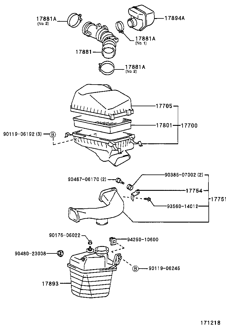 17700-74660 CLEANER ASSY, AIR product image