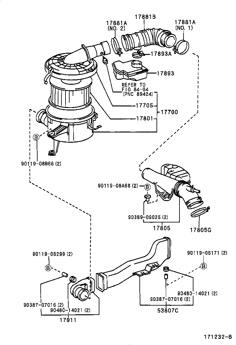 17138-30030 STAY, INTAKE PIPE OR HOSE product image