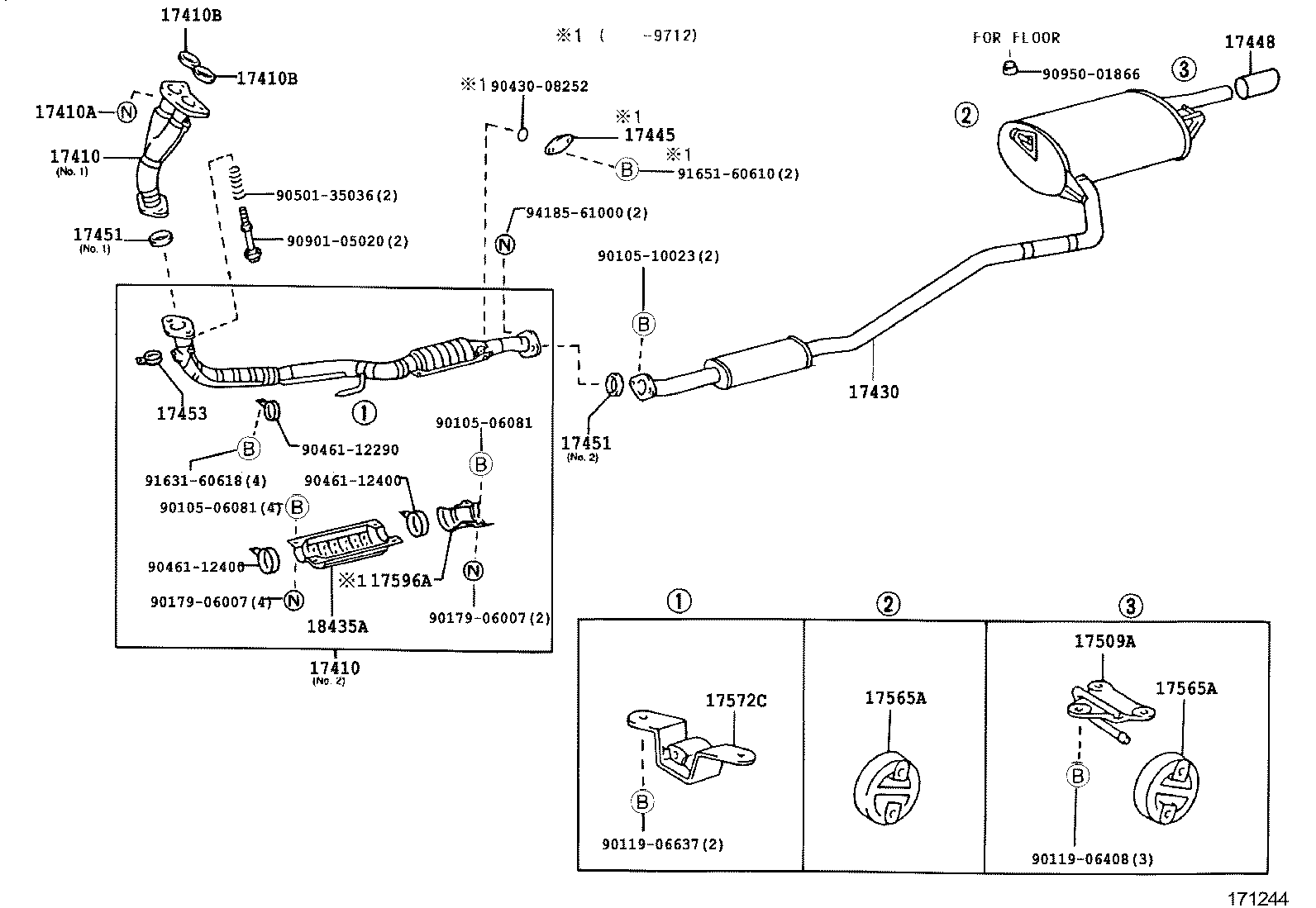 17430-1D100 PIPE ASSY, EXHAUST, TAIL product image