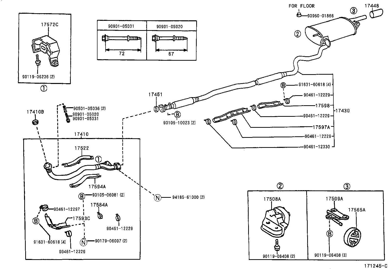 17430-1D100 PIPE ASSY, EXHAUST, TAIL product image