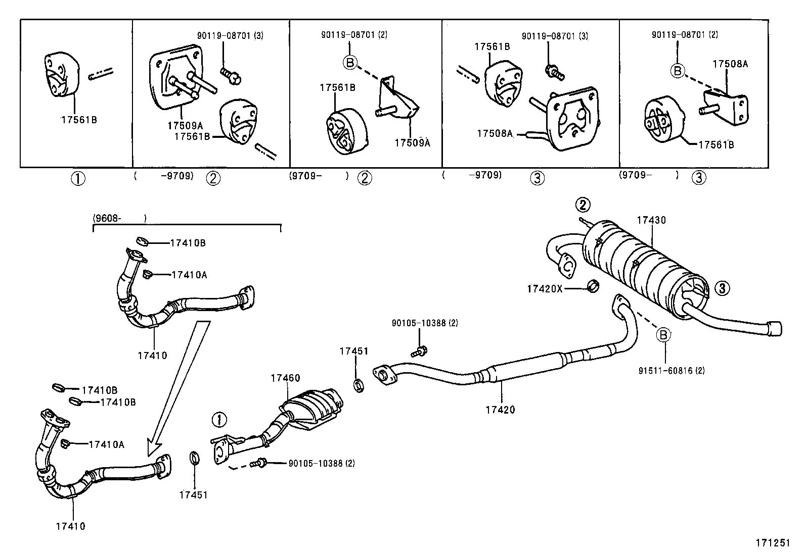 17410-7A331 PIPE ASSY, EXHAUST, FRONT product image