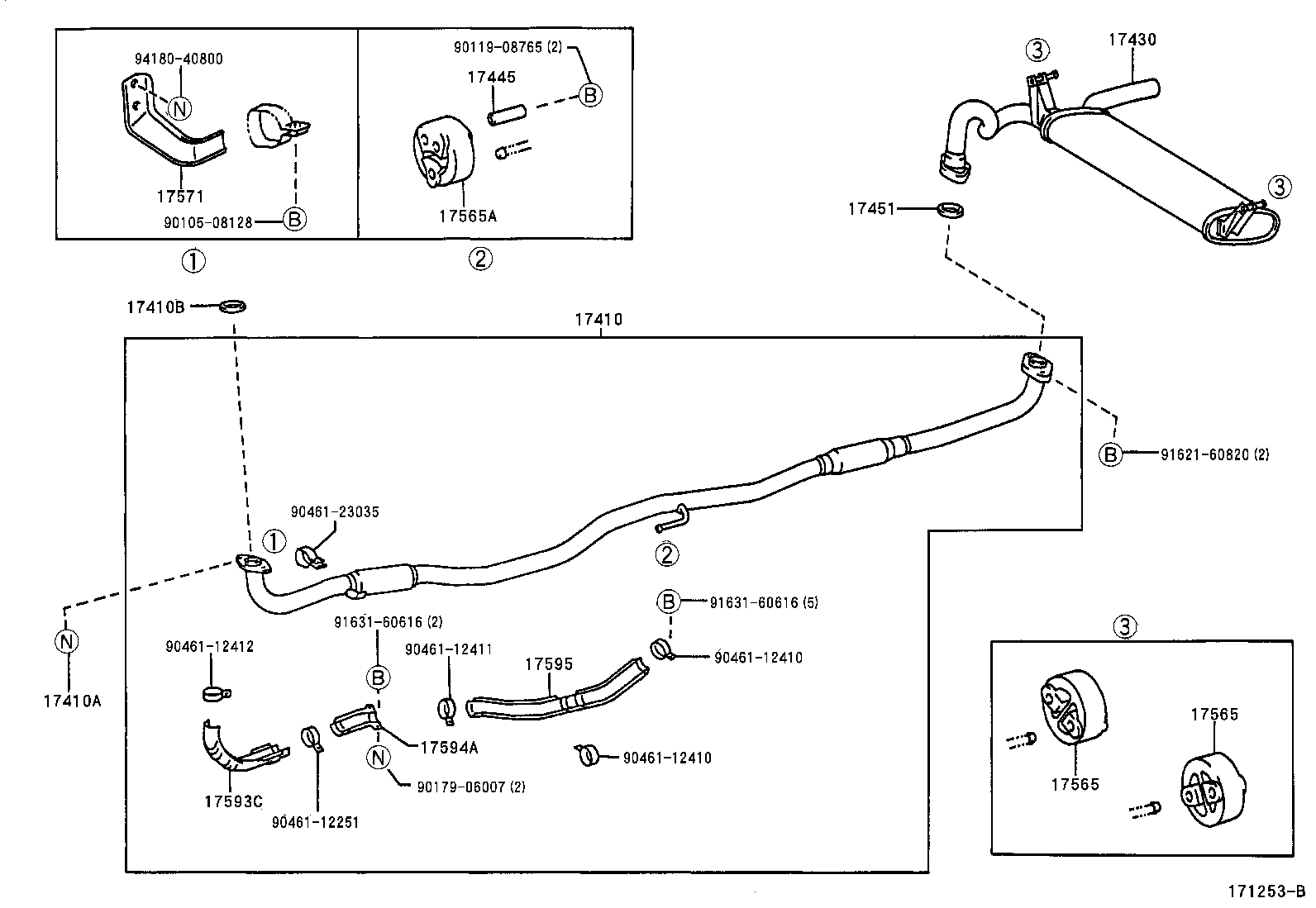 17430-1B140 PIPE ASSY, EXHAUST, TAIL product image
