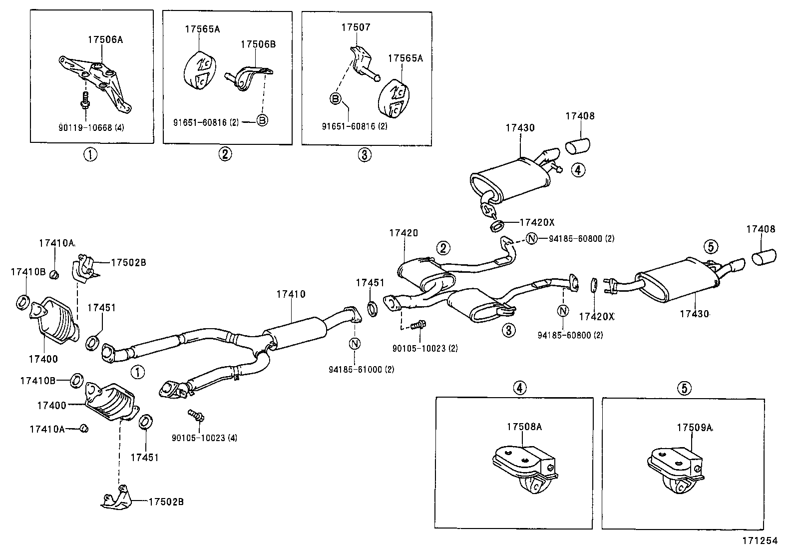 17430-50040 PIPE ASSY, EXHAUST, TAIL product image