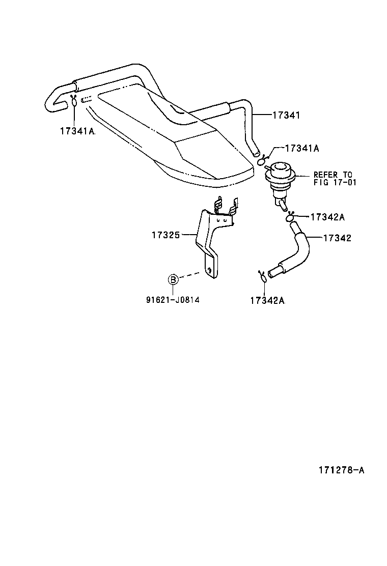 17325-75010 BRACKET, AIR VALVE product image
