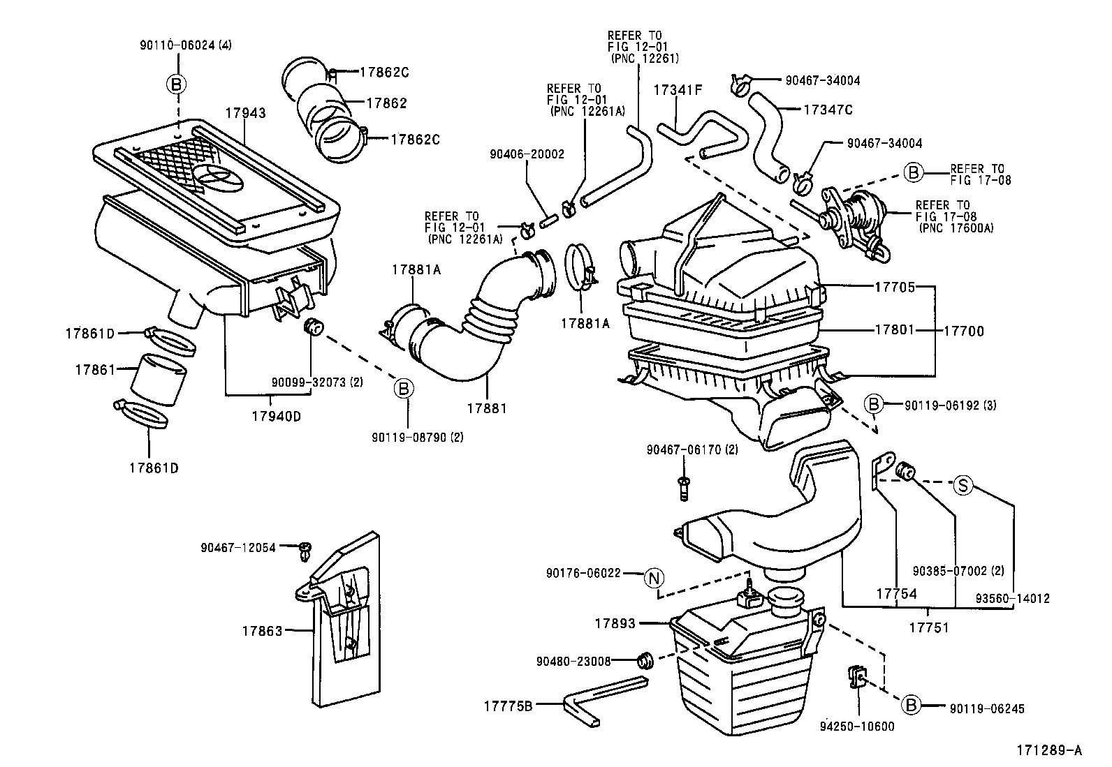 17700-74660 CLEANER ASSY, AIR product image