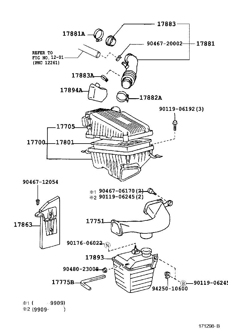 17700-74660 CLEANER ASSY, AIR product image