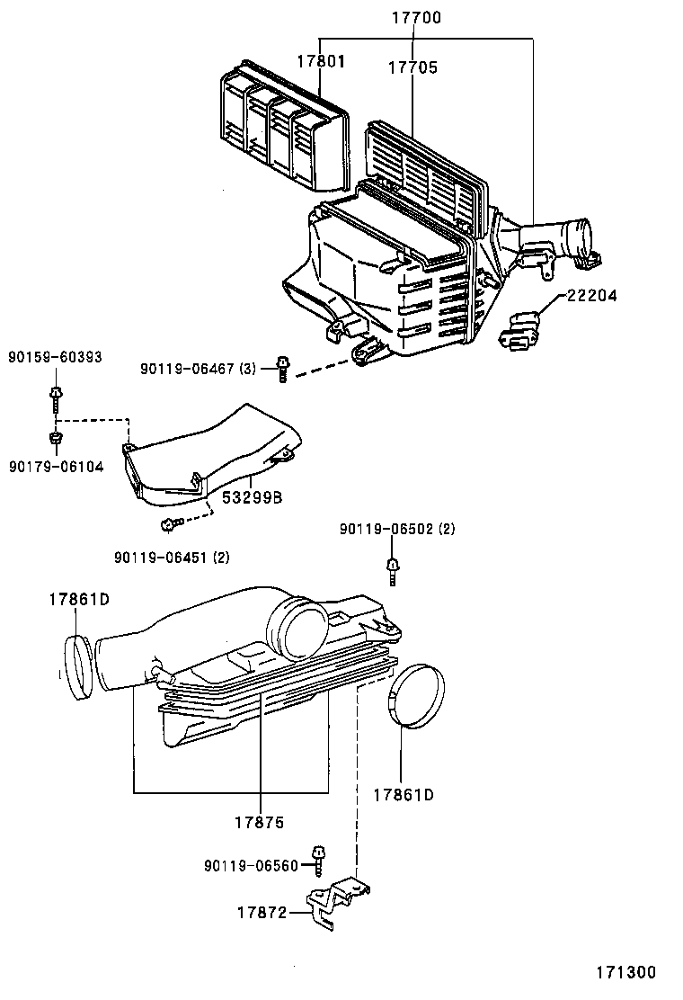 17875-50140 PIPE, INTAKE AIR CONNECTOR product image