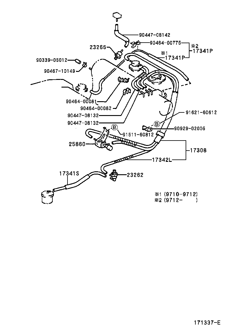 17341-74841 HOSE, AIR product image