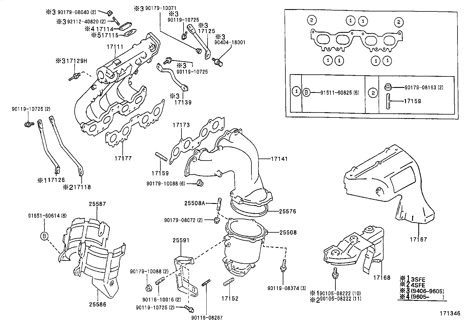 04175-64031 GASKET KIT, TURBOCHARGER product image