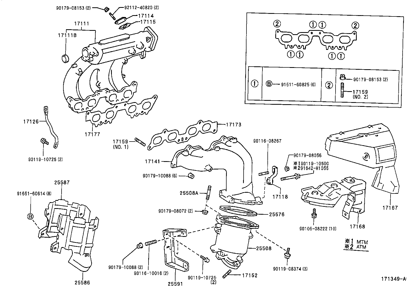 17101-74361 MANIFOLD, INTAKE product image