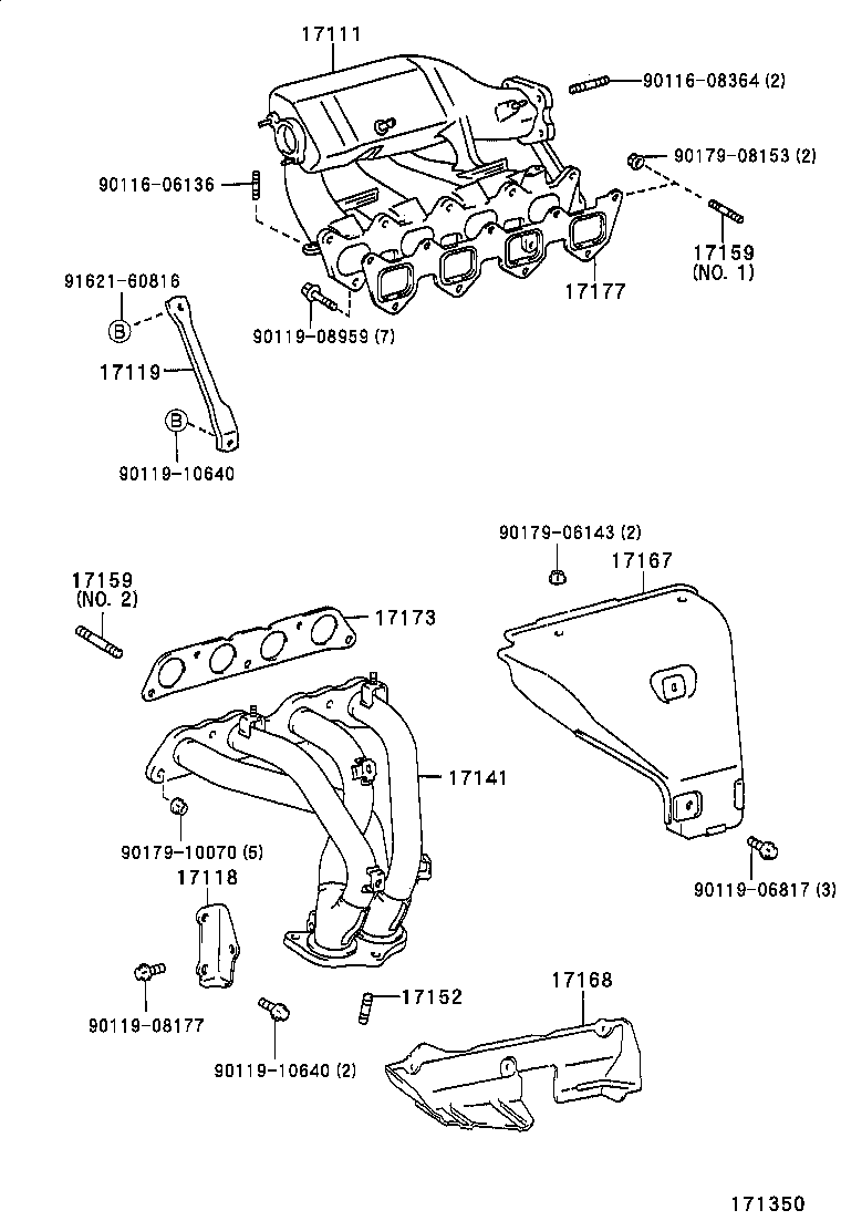 17101-02080 MANIFOLD, INTAKE product image
