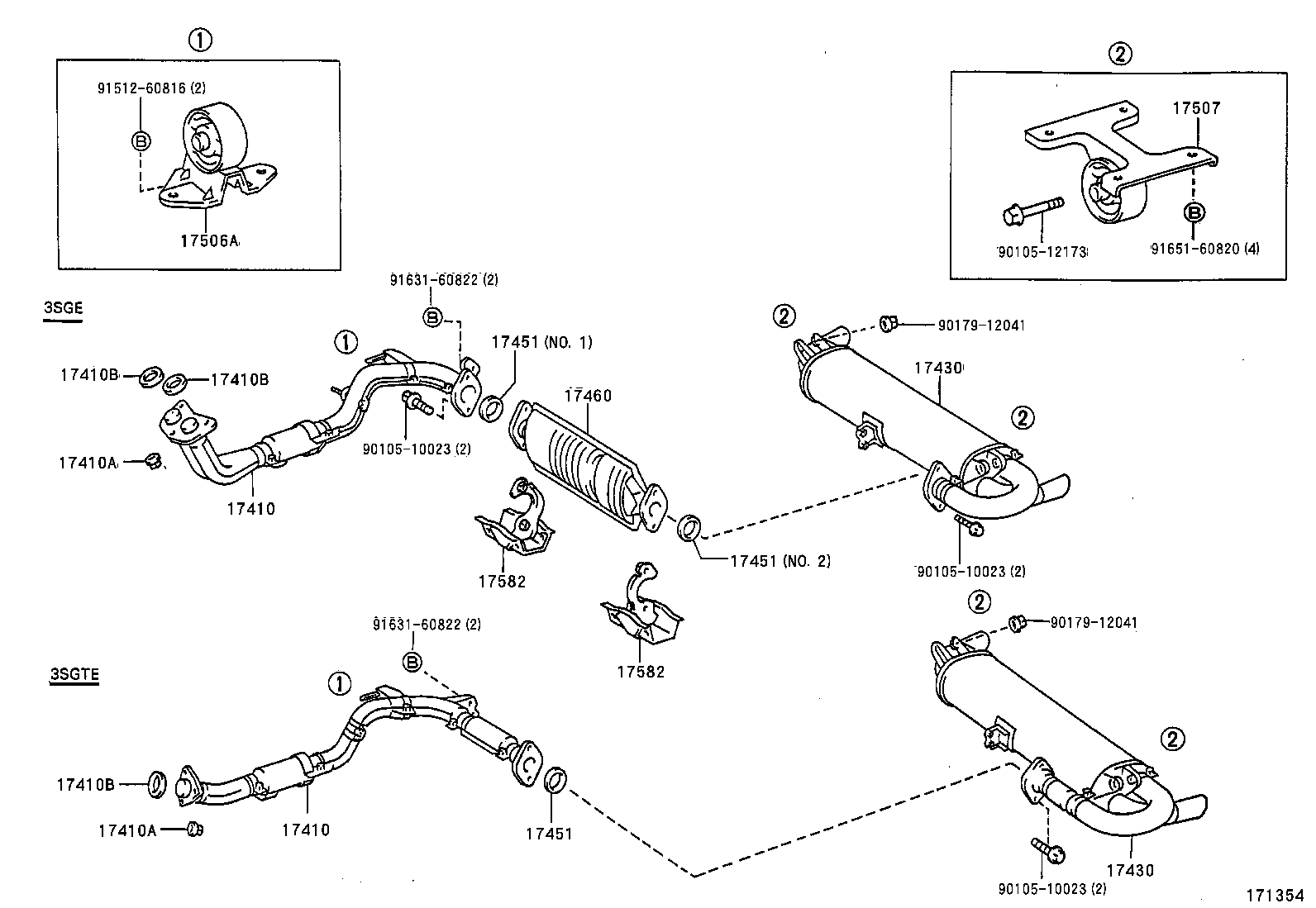 17410-7A730 PIPE ASSY, EXHAUST, FRONT product image