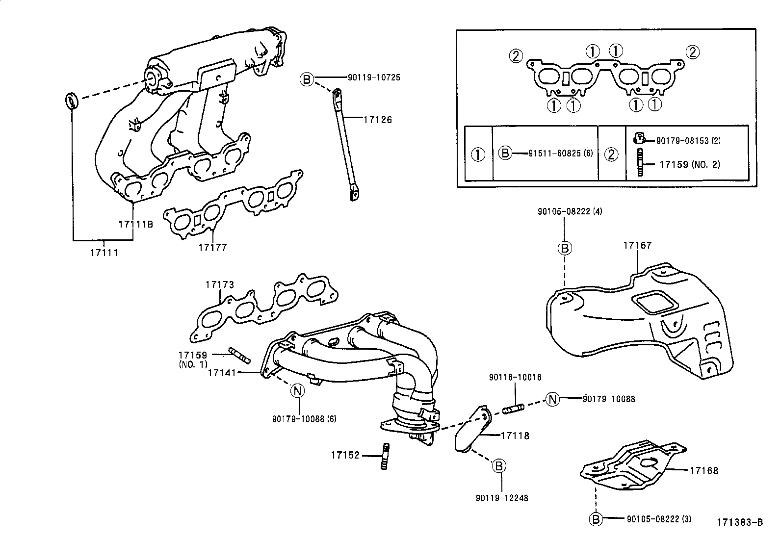 17101-02080 MANIFOLD, INTAKE product image
