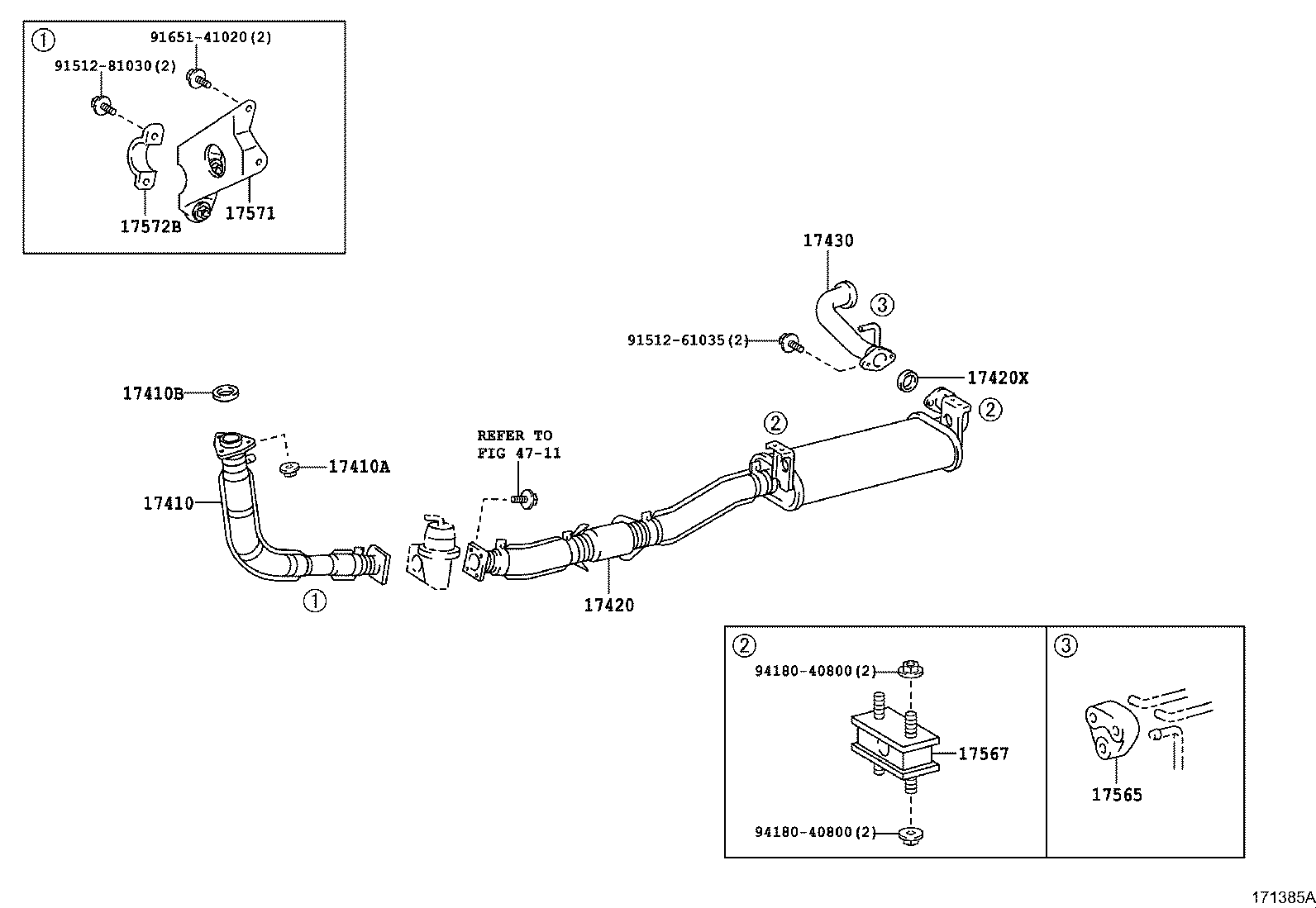 17405-17200 PIPE ASSY, EXHAUST, TAIL product image