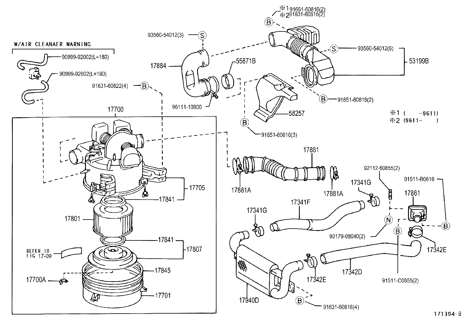 17030-78482 HOSE, AIR, NO.2 product image