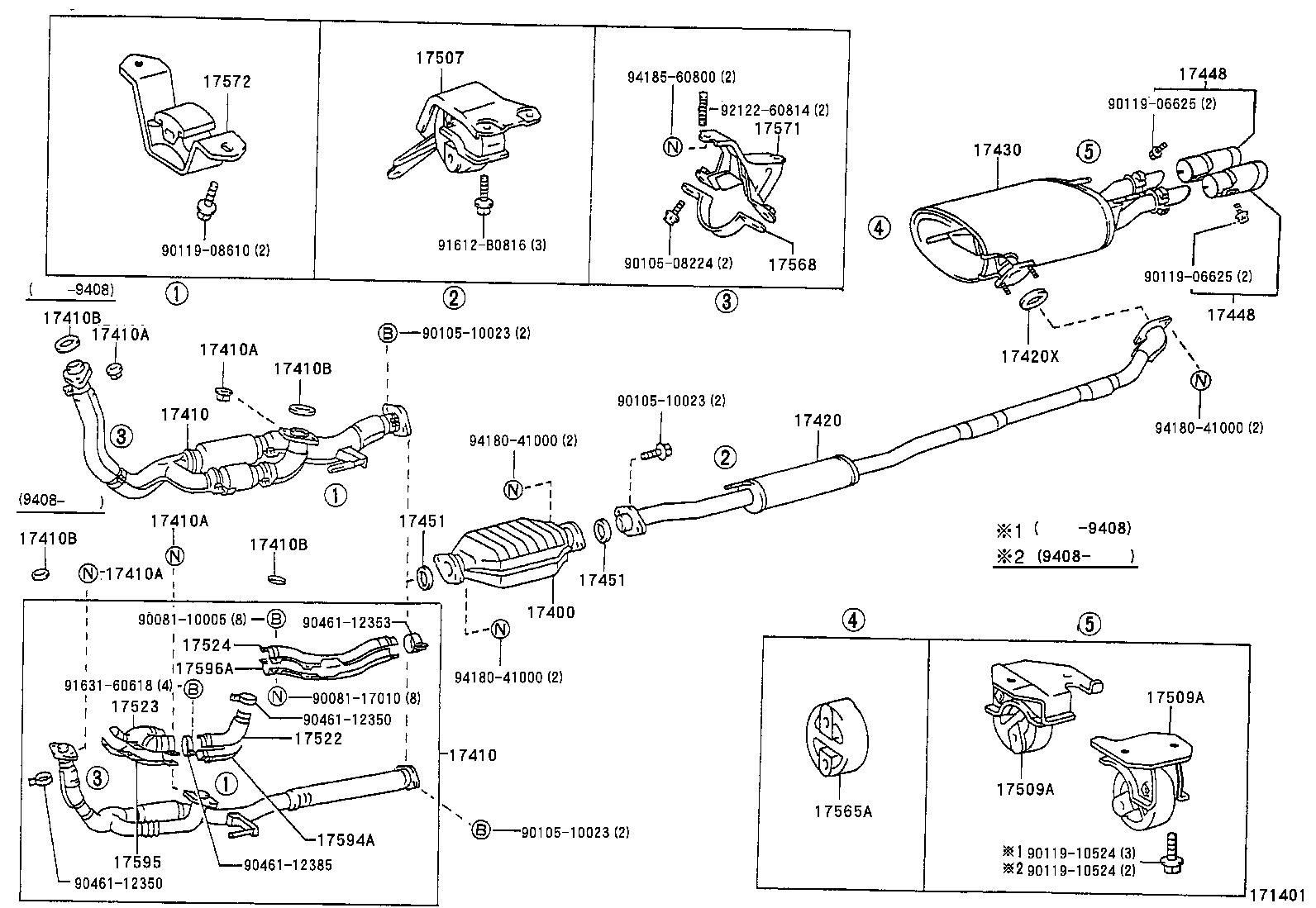 17430-03180 PIPE ASSY, EXHAUST, TAIL product image