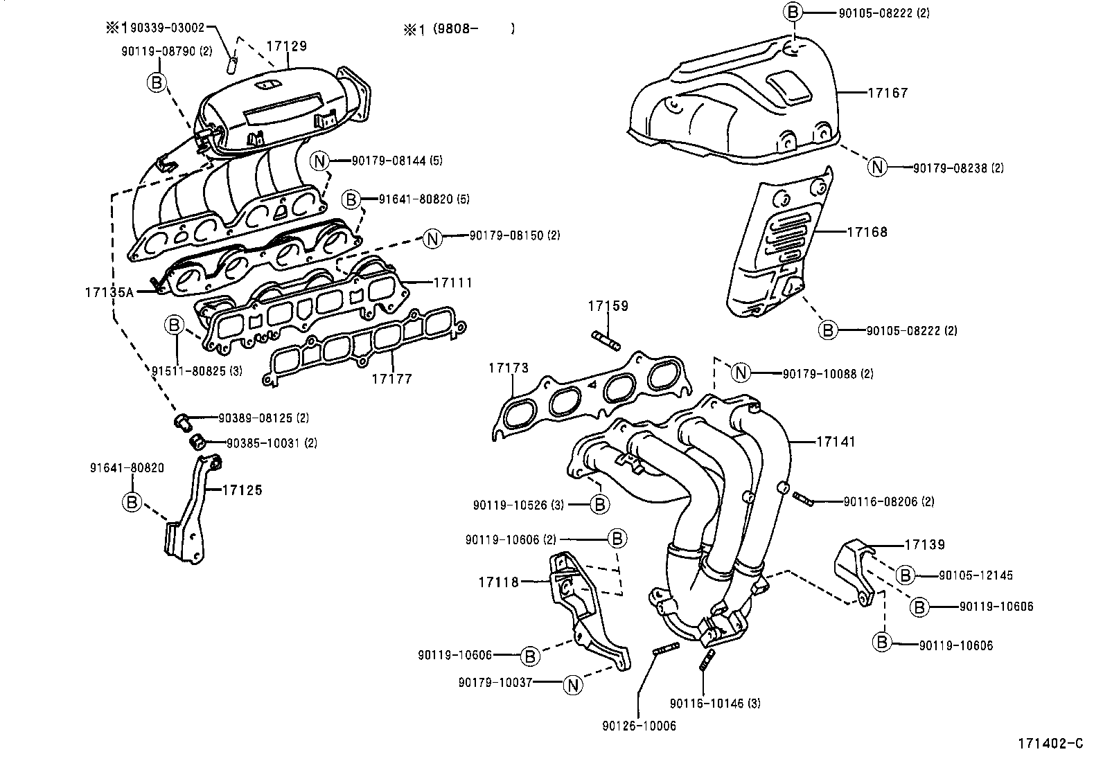 17101-88481 MANIFOLD, INTAKE product image