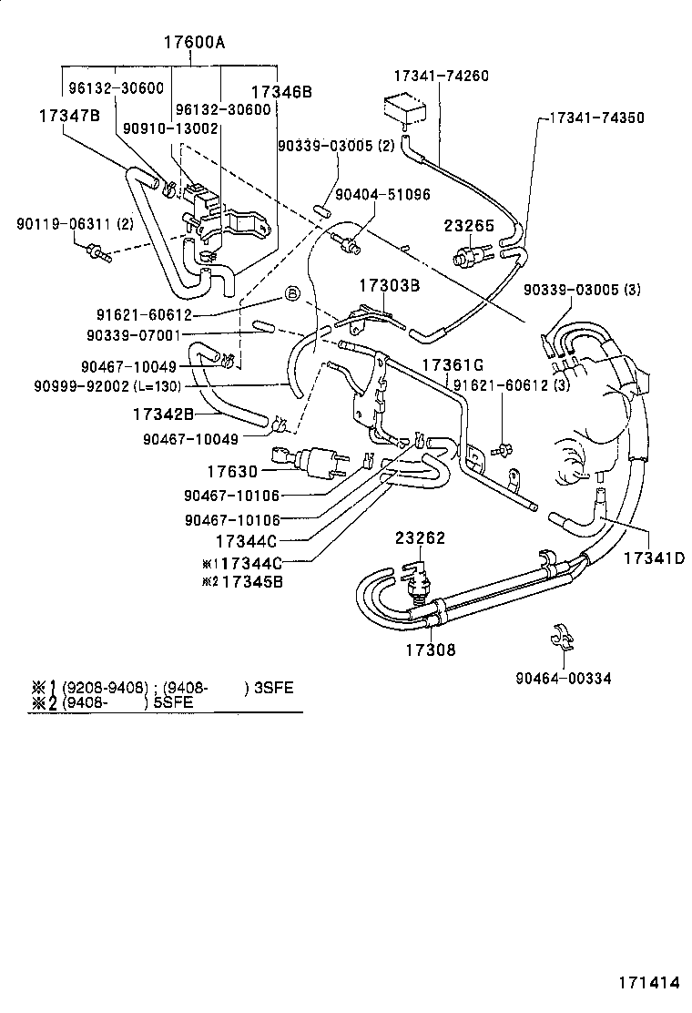 17341-74260 HOSE, AIR product image