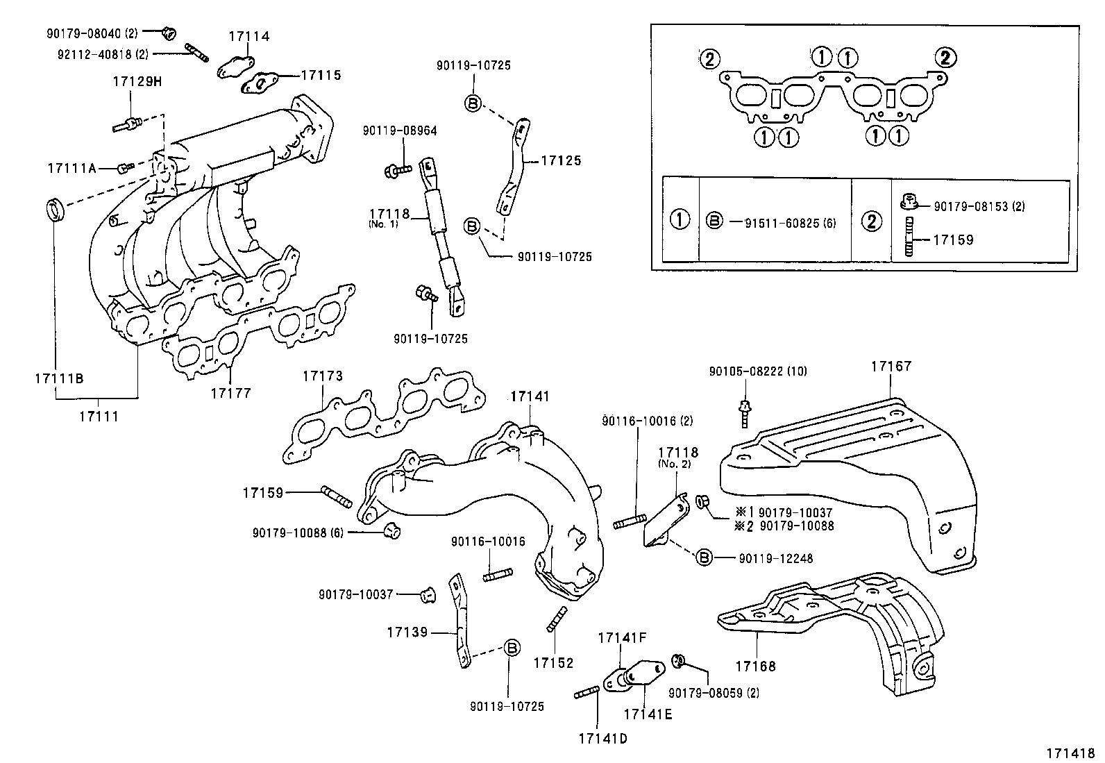 17101-03030 MANIFOLD, INTAKE product image