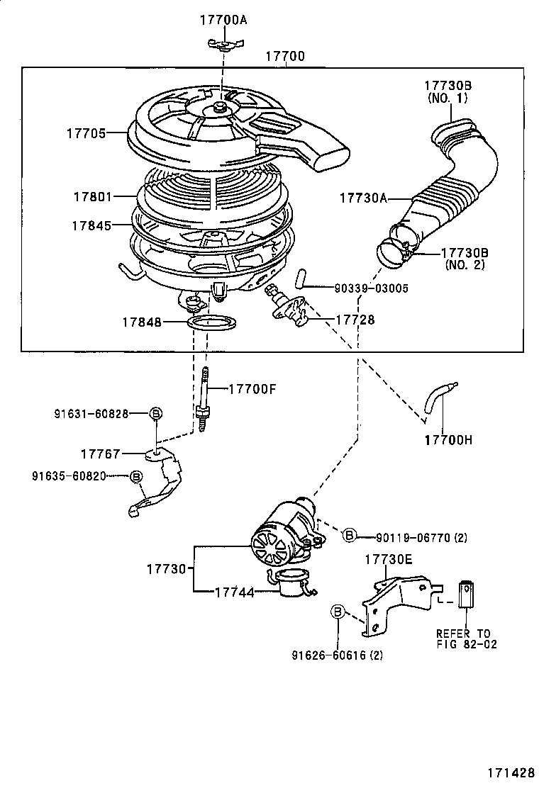 17700-11880 CLEANER ASSY, AIR product image