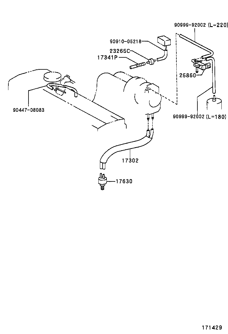 25650-55030 VALVE ASSY, VACUUM SWITCHING, NO.1 product image
