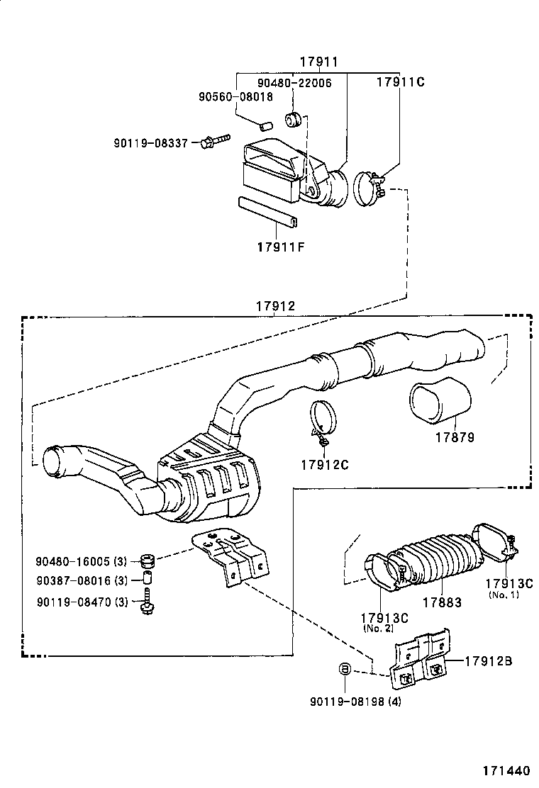 17700-72260 CLEANER ASSY, AIR product image
