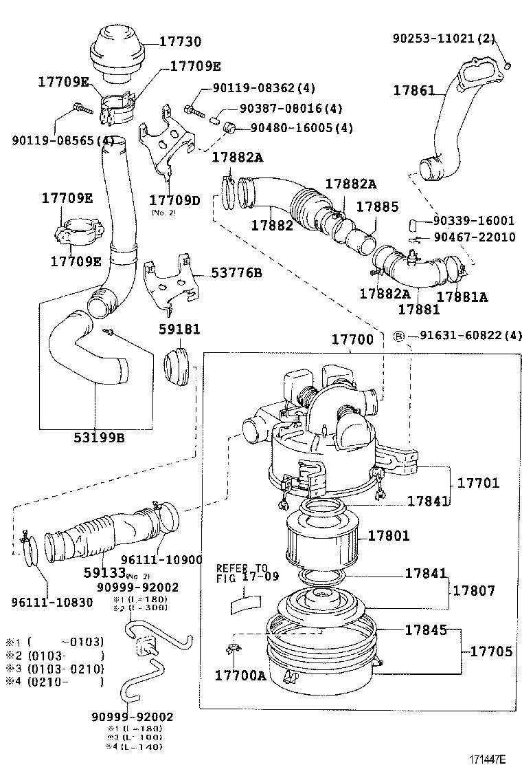 17030-78482 HOSE, AIR, NO.2 product image
