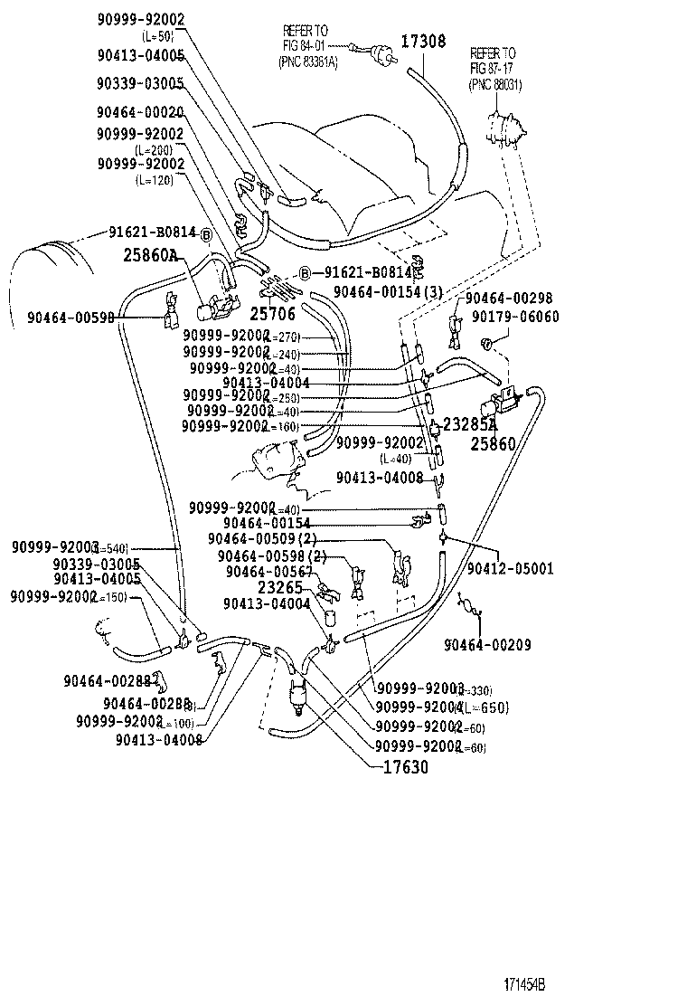 25860-17080 VALVE ASSY, VACUUM SWITCHING, NO.1 product image