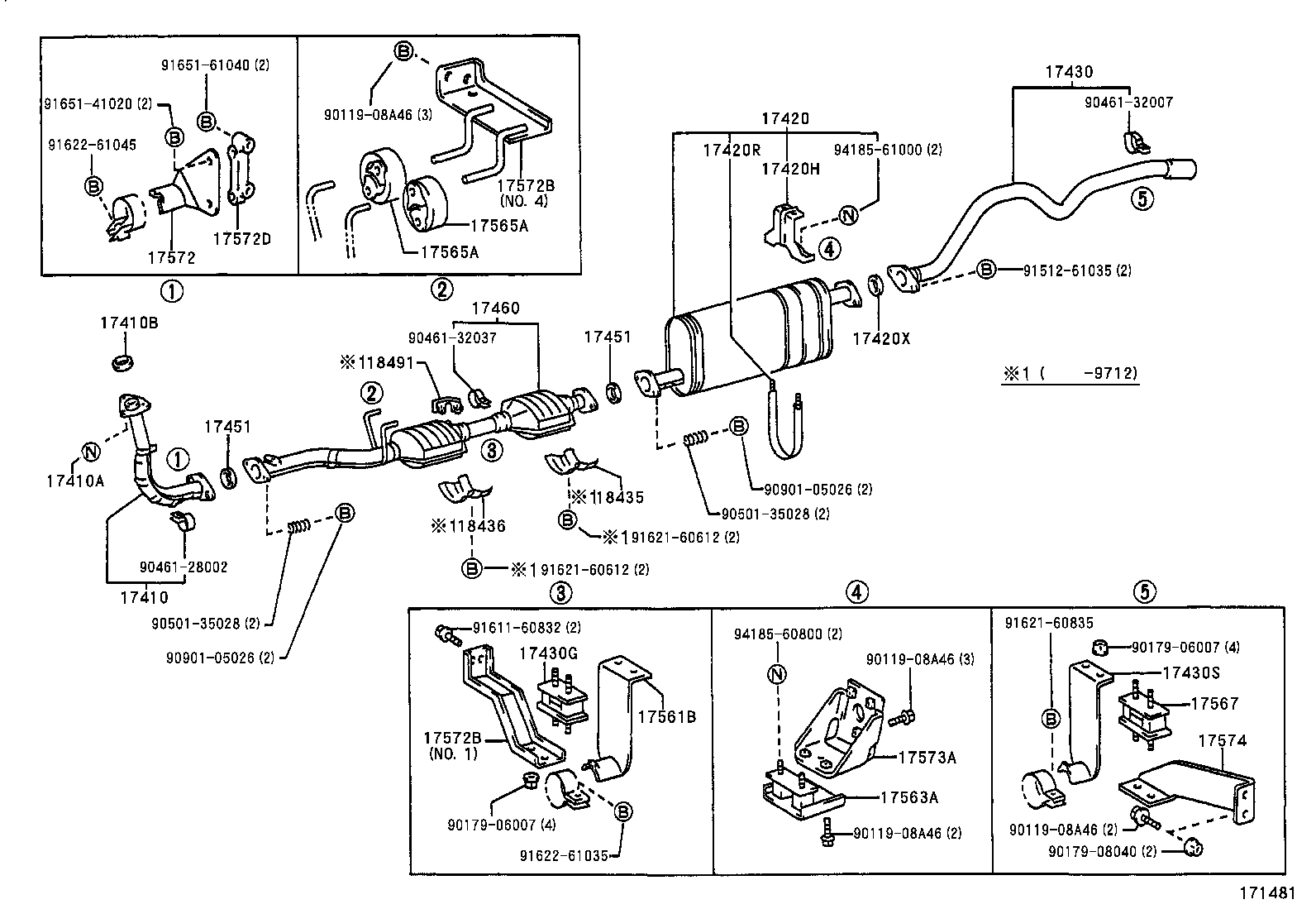 17430-58680 PIPE ASSY, EXHAUST, TAIL product image