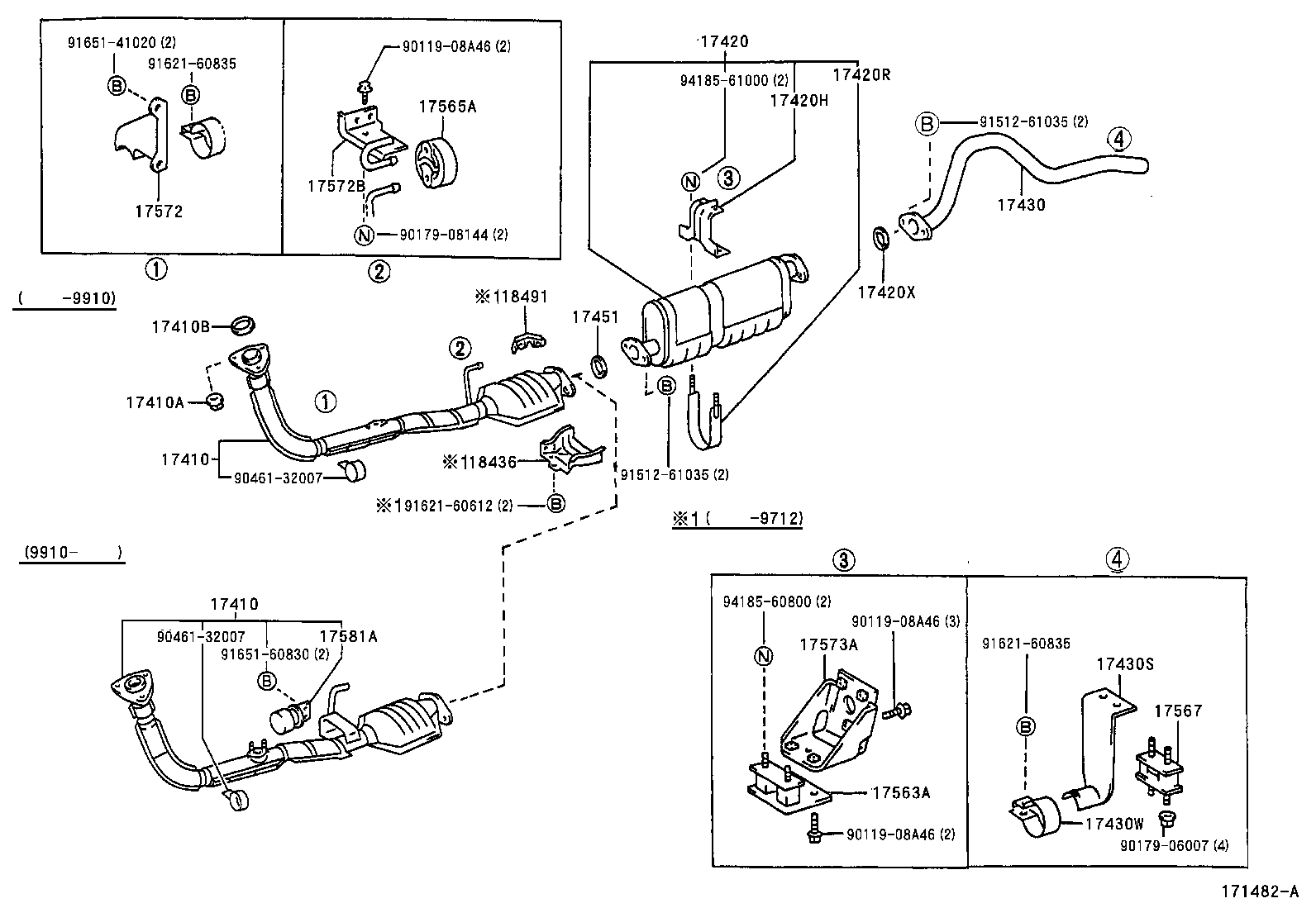 17430-58801 PIPE ASSY, EXHAUST, TAIL product image