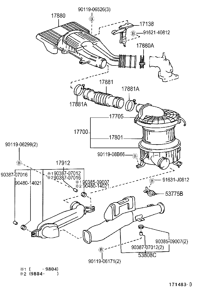 17700-5B110 CLEANER ASSY, AIR product image