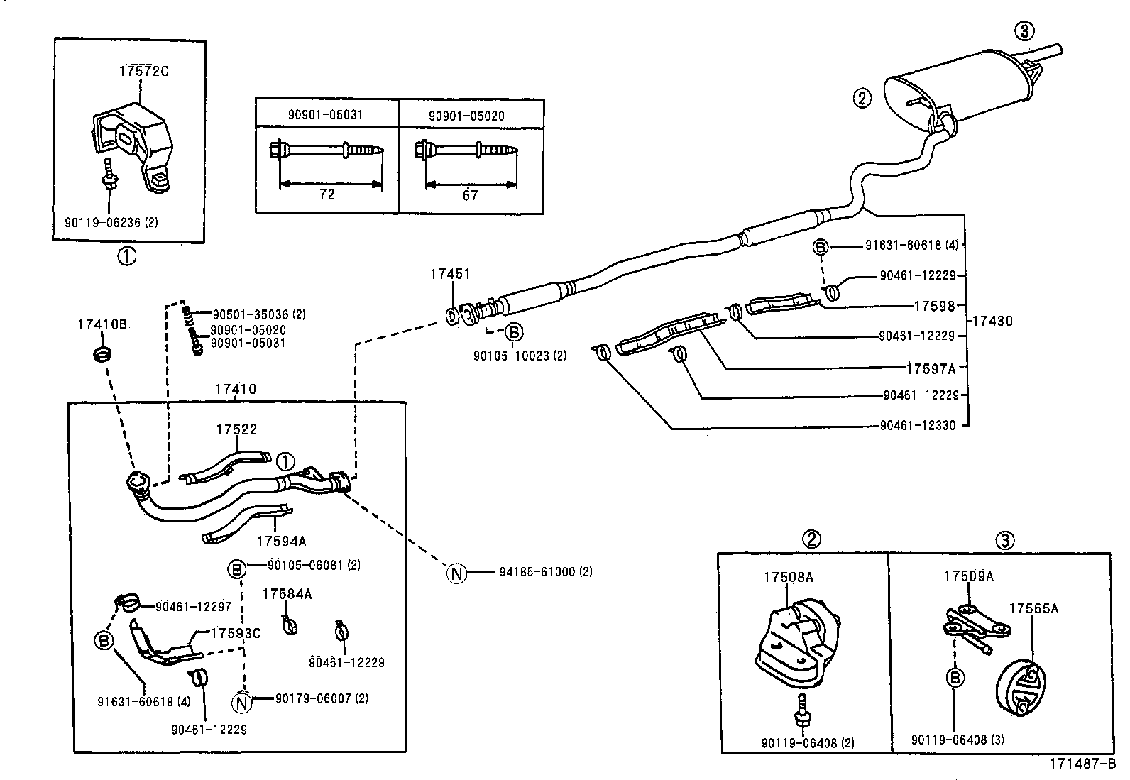 17410-7A780 PIPE ASSY, EXHAUST, FRONT product image