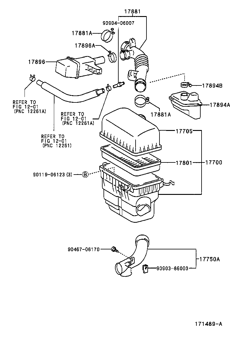17705-28080 CAP SUB-ASSY, AIR CLEANER product image