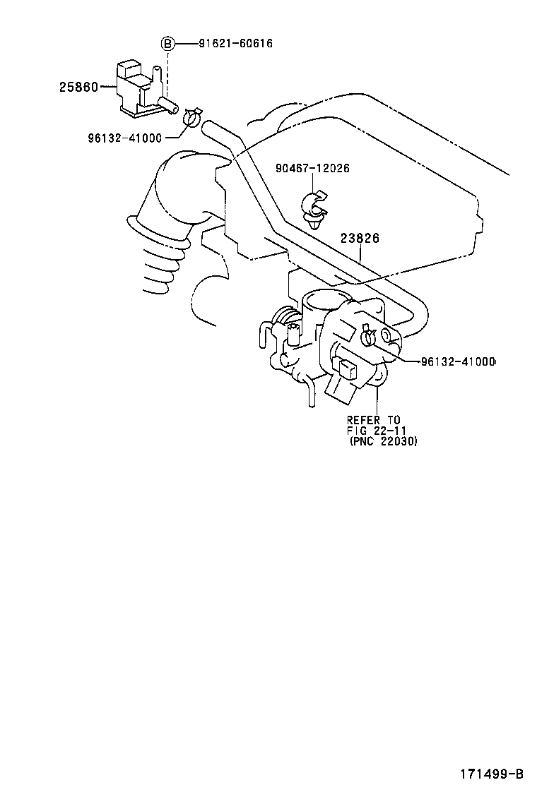 25860-21010 VALVE ASSY, VACUUM SWITCHING, NO.1 product image