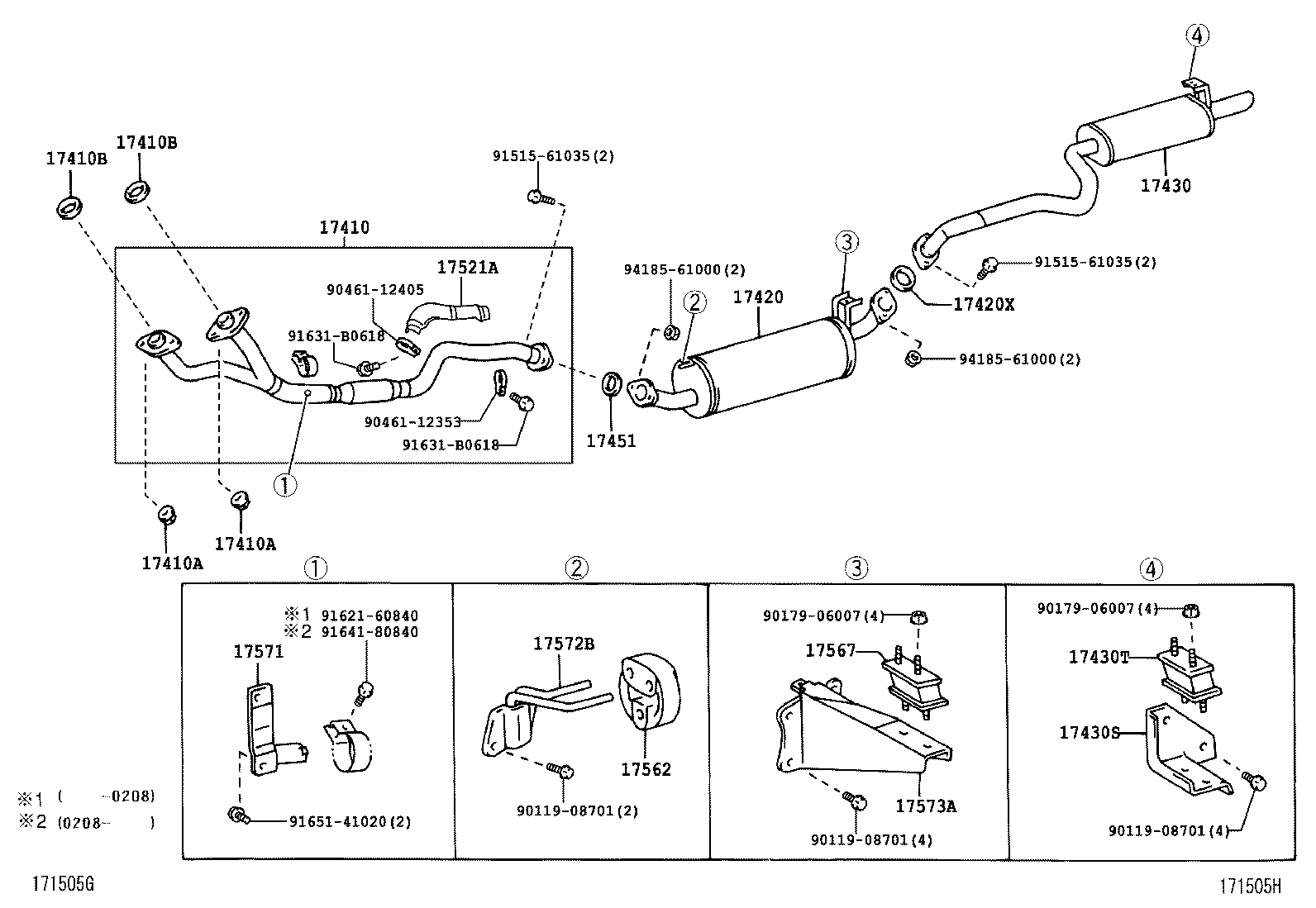 17405-17230 PIPE ASSY, EXHAUST, TAIL product image