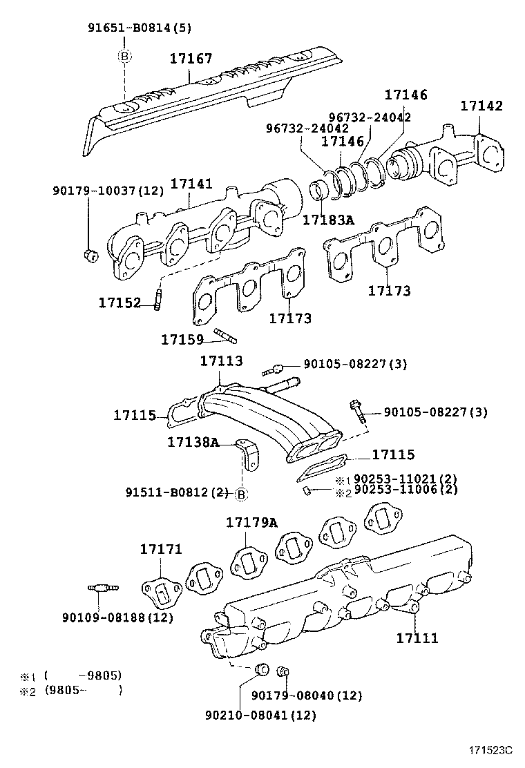 17111-58031 MANIFOLD, INTAKE product image