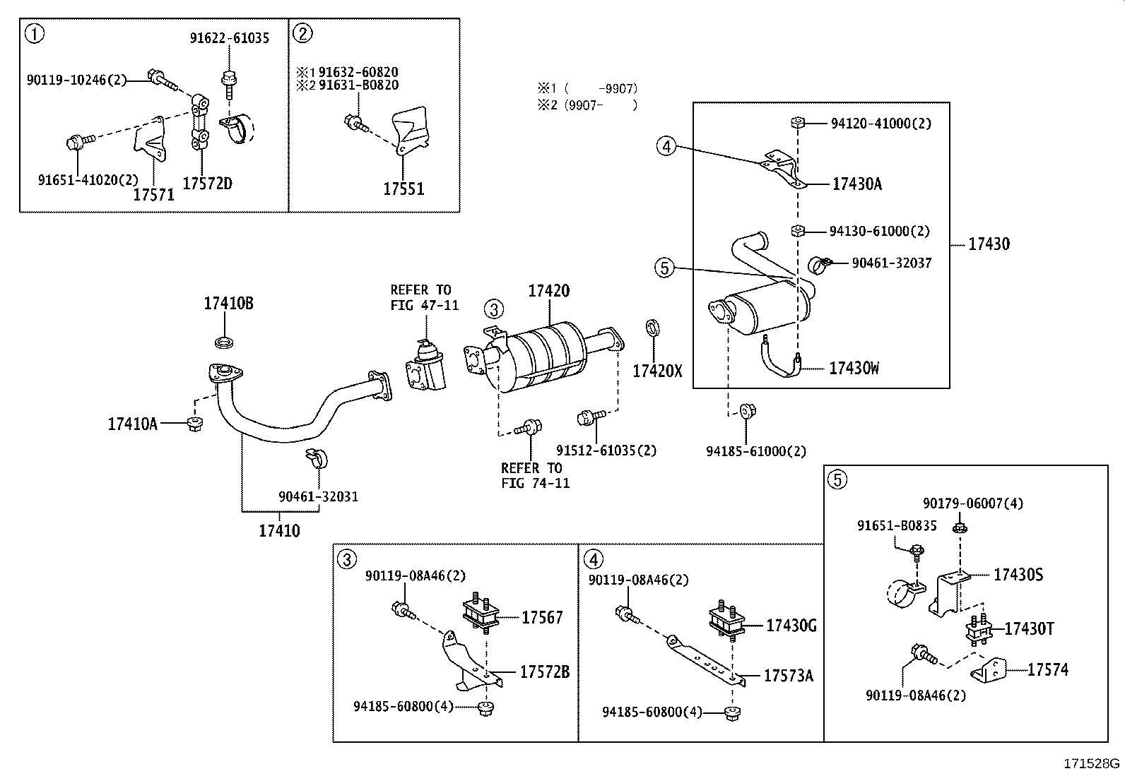 17405-75170 PIPE ASSY, EXHAUST, TAIL product image
