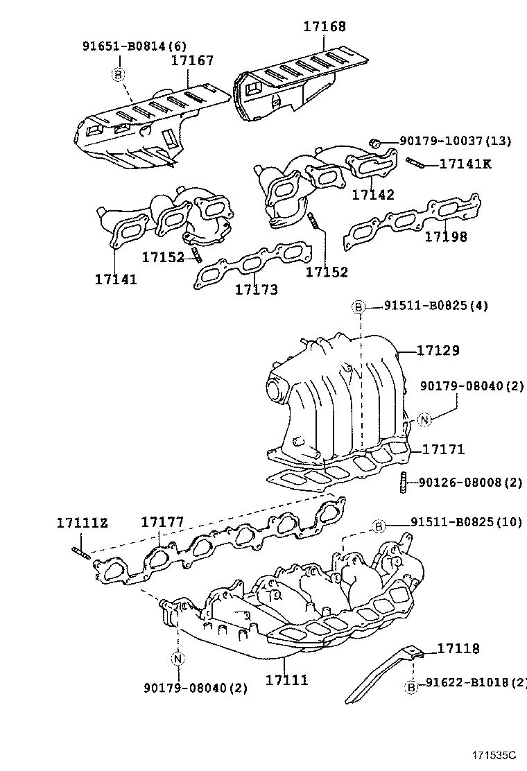 17118-50020 STAY, MANIFOLD product image
