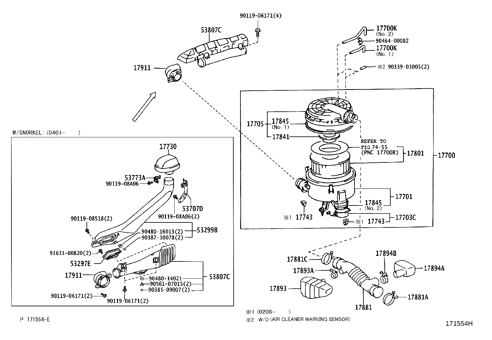 17700-66180 CLEANER ASSY, AIR product image