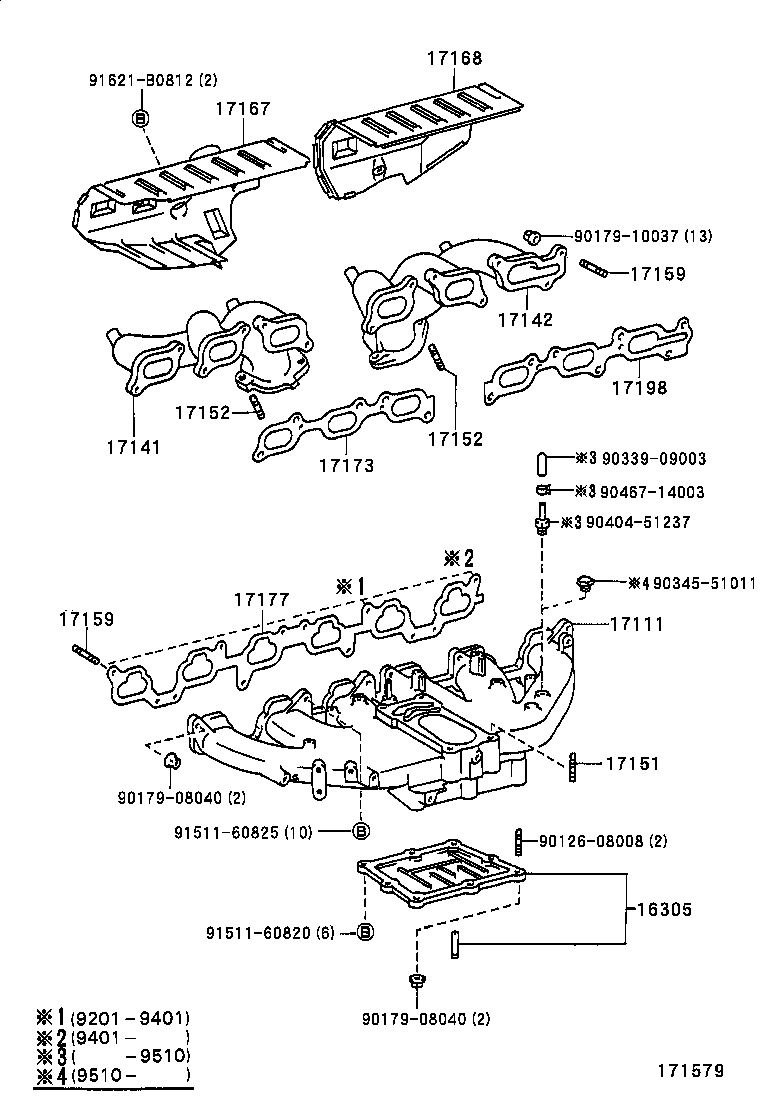 17118-66020 STAY, MANIFOLD product image