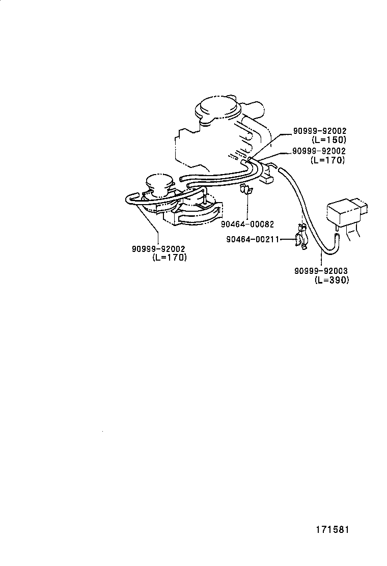 17341-70221 HOSE, NO.1(FOR IDLE-UP) product image